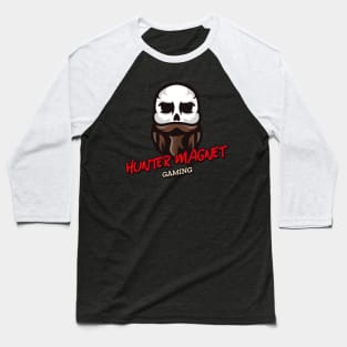 Hunter Magnet Skull logo Baseball T-Shirt